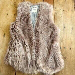 Dylan Faux Fur Vest L‎ Champagne Warm Womens